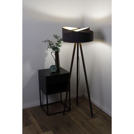 Stojacia lampa GALAXY 1xE27/60W/230V šedá/wenge