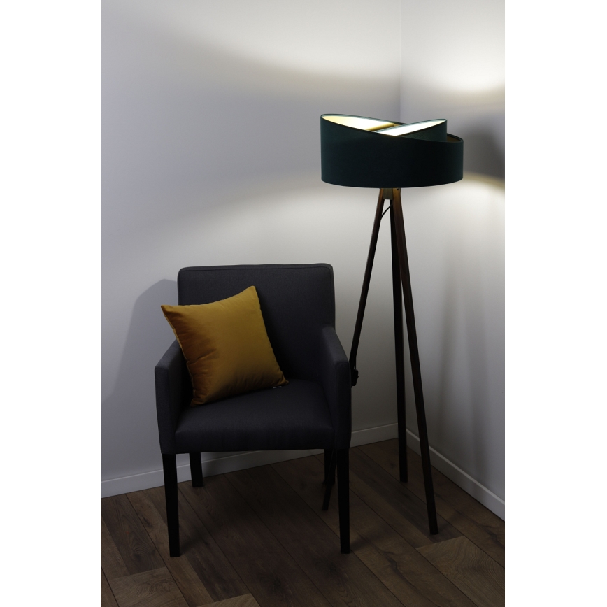 Stojacia lampa GALAXY 1xE27/60W/230V zelená/wenge