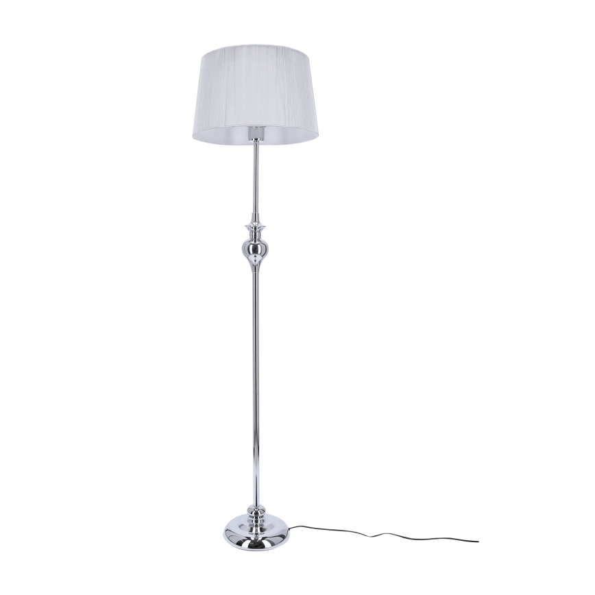 Stojacia lampa GILLENIA 1xE27/60W/230V strieborná