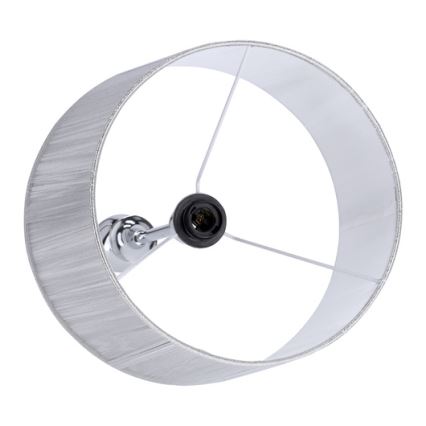 Stojacia lampa GILLENIA 1xE27/60W/230V strieborná