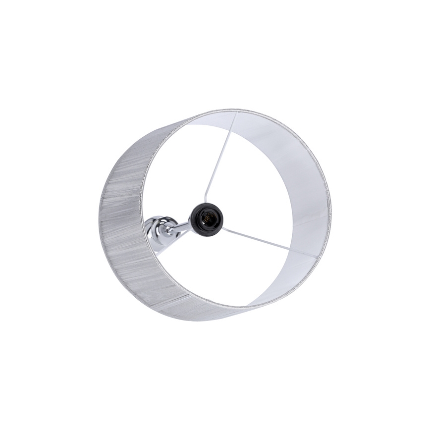 Stojacia lampa GILLENIA 1xE27/60W/230V strieborná