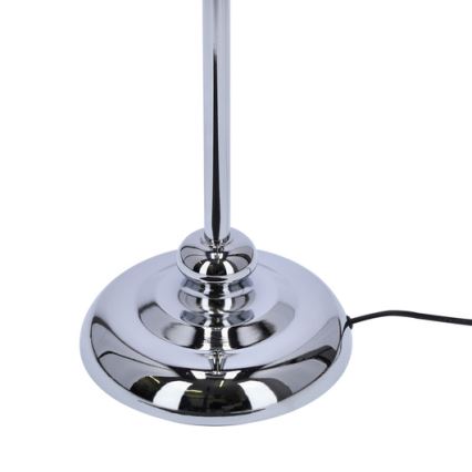 Stojacia lampa GILLENIA 1xE27/60W/230V strieborná