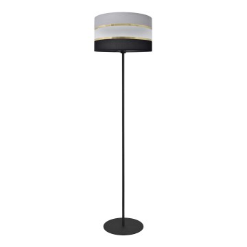Stojacia lampa HELEN 1xE27/15W/230V čierna/šedá/zlatá