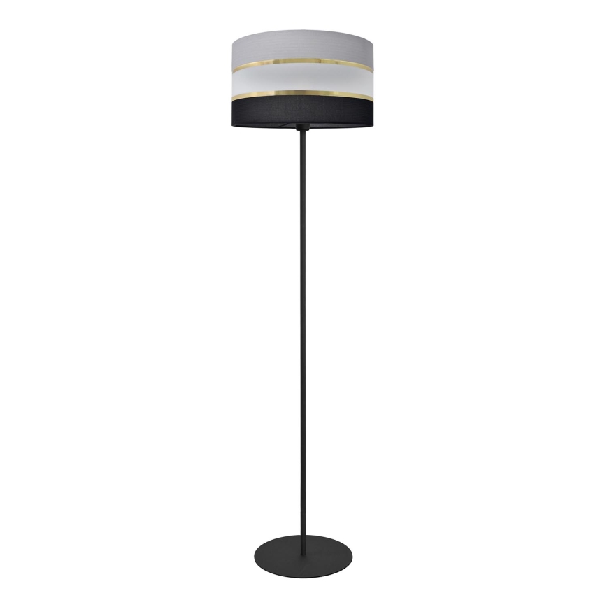 Stojacia lampa HELEN 1xE27/15W/230V čierna/šedá/zlatá