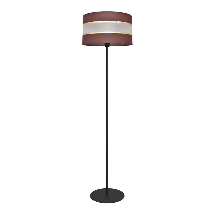 Stojacia lampa HELEN 1xE27/15W/230V hnedá/čierna/zlatá