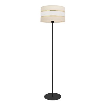 Stojacia lampa HELEN 1xE27/15W/230V krémová/čierna/zlatá