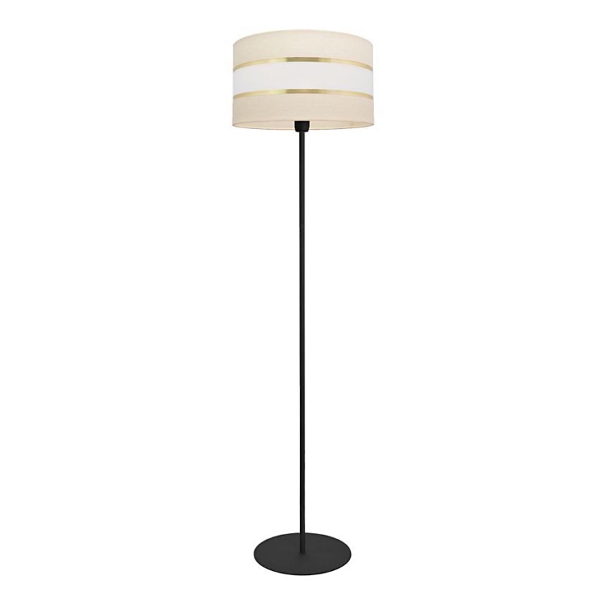 Stojacia lampa HELEN 1xE27/15W/230V krémová/čierna/zlatá