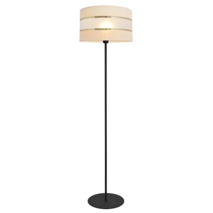 Stojacia lampa HELEN 1xE27/15W/230V krémová/čierna/zlatá
