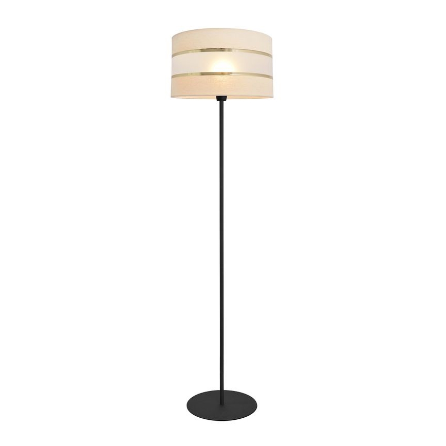 Stojacia lampa HELEN 1xE27/15W/230V krémová/čierna/zlatá