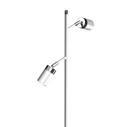 Stojacia lampa JOKER 2xGU10/25W/230V biela/lesklý chróm