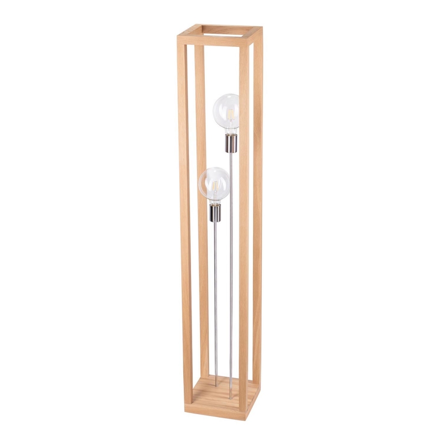 Stojacia lampa KAGO 2xE27/60W/230V matný dub – FSC certifikované