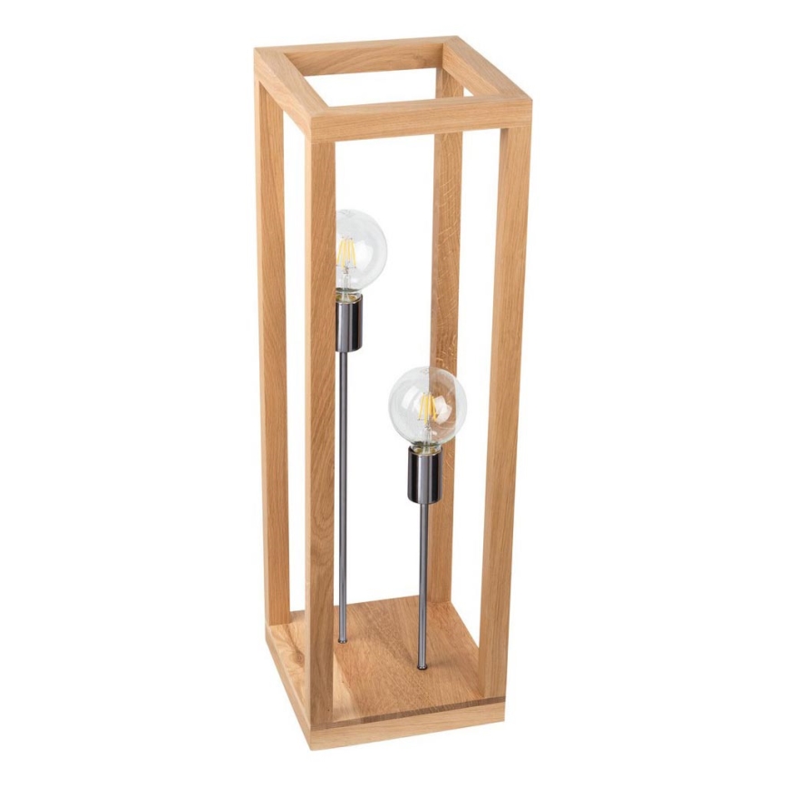 Stojacia lampa KAGO 2xE27/60W/230V matný dub