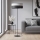 Stojacia lampa KARBON 1xE27/15W/230V čierna/sivá