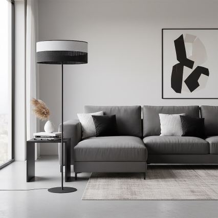 Stojacia lampa KARBON 1xE27/15W/230V čierna/sivá