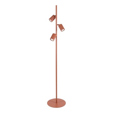 Stojacia lampa KARBON 3xGU10/10W/230V oranžová