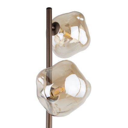 Stojacia lampa LAVA 3xG9/8W/230V bronzová/dymová béžová