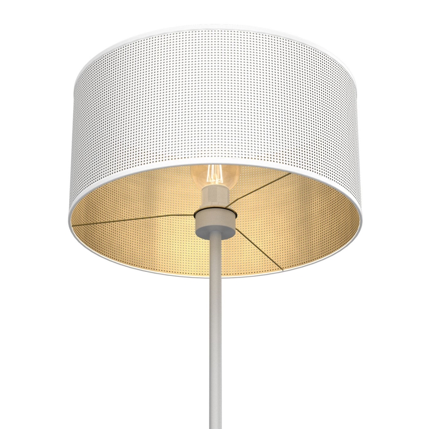 Stojacia lampa LOFT SHADE 1xE27/60W/230V biela/zlatá