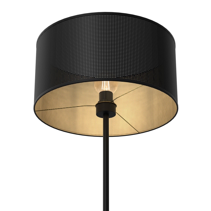 Stojacia lampa LOFT SHADE 1xE27/60W/230V čierna/zlatá