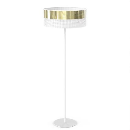 Stojacia lampa LUX 1xE27/15W/230V biela/zlatá