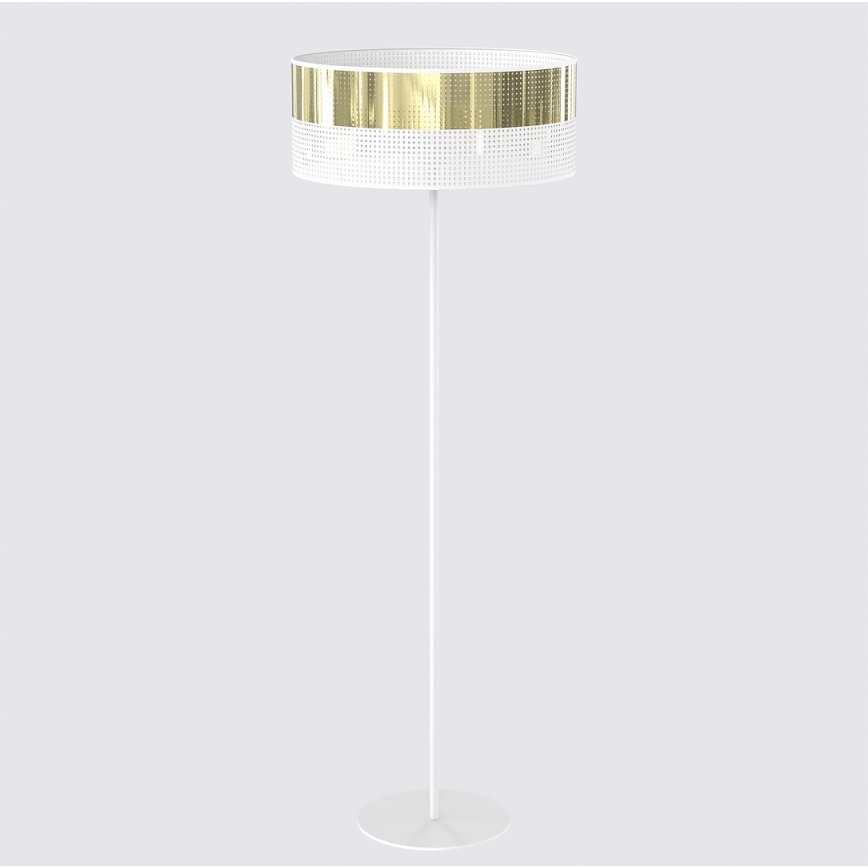 Stojacia lampa LUX 1xE27/15W/230V biela/zlatá