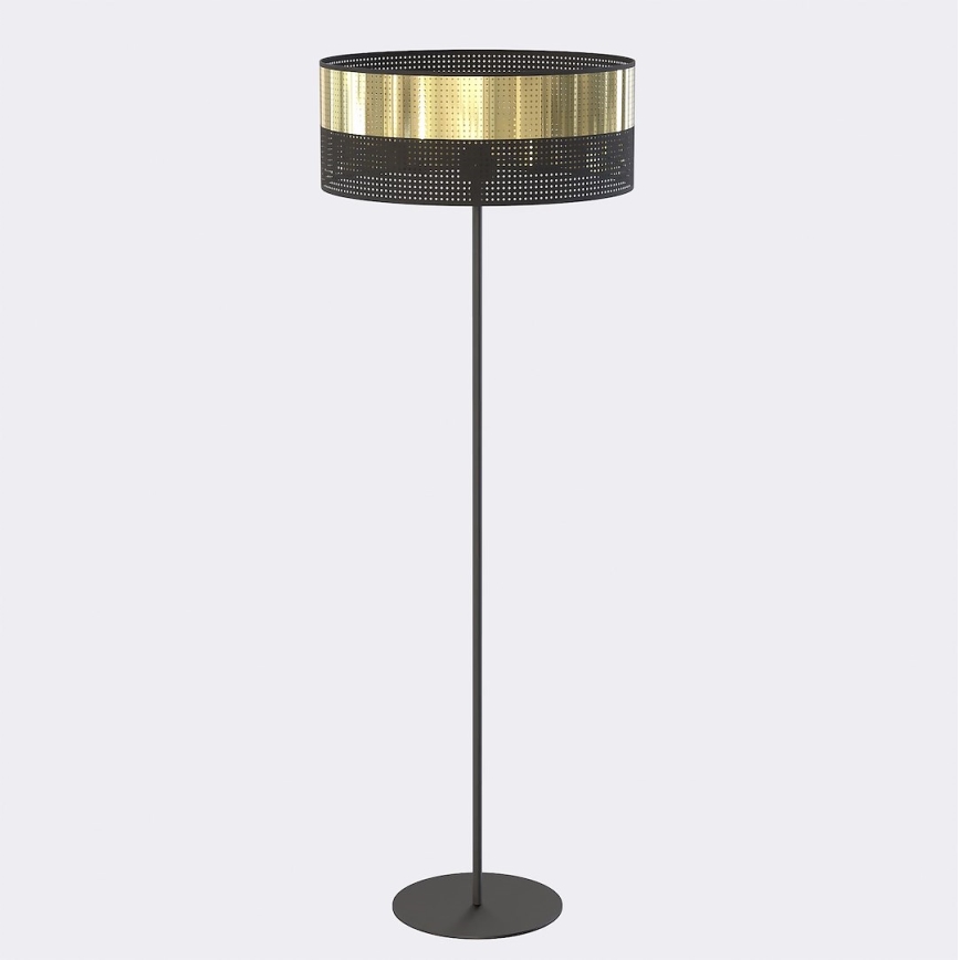 Stojacia lampa LUX 1xE27/15W/230V čierna/zlatá