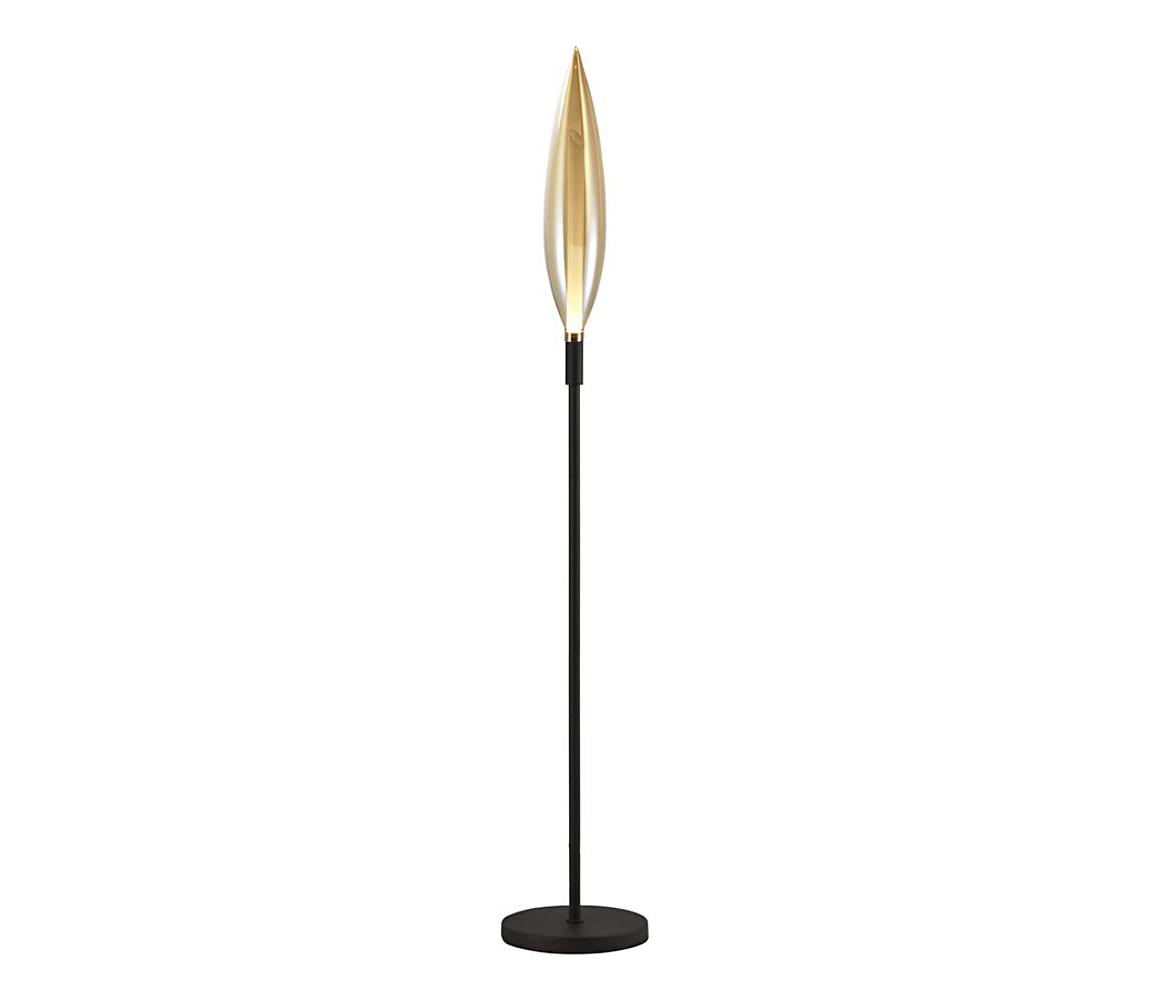 Stojacia lampa NORDIC 1xG9/5W/230V čierna/dymová béžová 51-51240