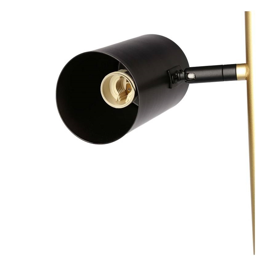 Stojacia lampa PERRET 2xGU10/15W/230V čierna/zlatá