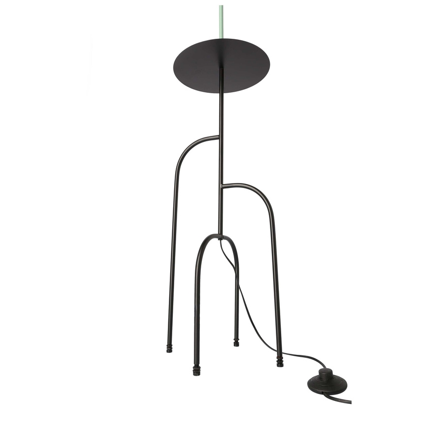 Stojacia lampa RAVELLO 1xE14/40W/230V čierna/tyrkysová