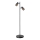 Stojacia lampa REBECCA 2xE14/8W/230V čierna/dymová