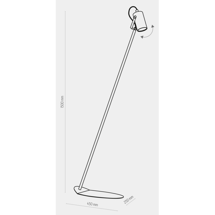Stojacia lampa REDO 1xGU10/10W/230V biela