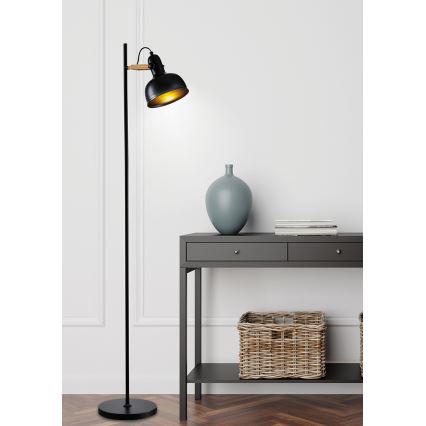 Stojacia lampa RENO 1xE27/40W/230V čierna