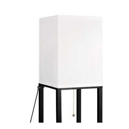 Stojacia lampa s poličkami 1xE27/60W/230V čierna/biela