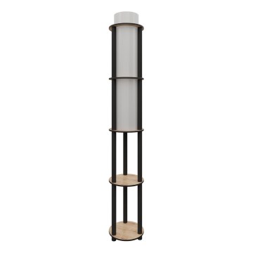 Stojacia lampa s poličkami NOTO 1xE27/40W/230V béžová/čierna