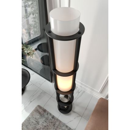 Stojacia lampa s poličkami NOTO 1xE27/40W/230V čierna