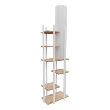 Stojacia lampa s poličkami VOGUE 1xE27/40W/230V 160 cm biela