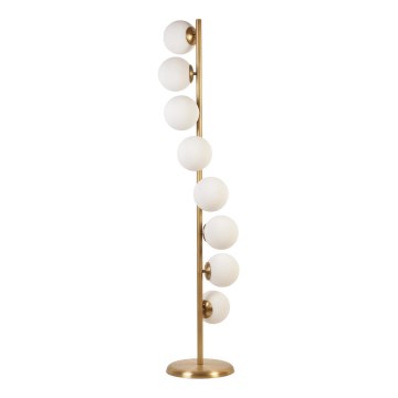 Stojacia lampa SIMAY 8xE27/40W/230V zlatá/biela
