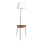 Stojacia lampa so stolíkom 1xE27/40W/230V čierna/hnedá