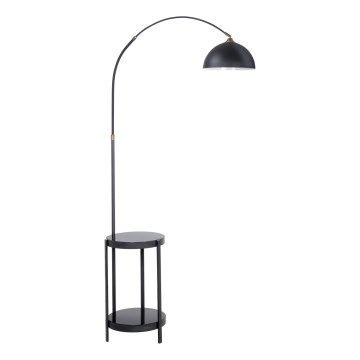 Stojacia lampa so stolíkom 1xE27/60W/230V čierna