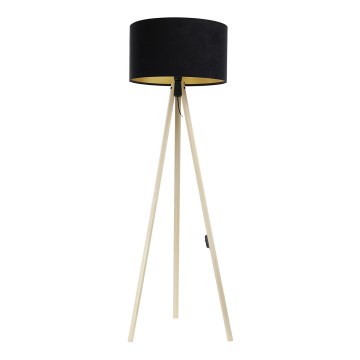 Stojacia lampa STANDART 1xE27/60W/230V čierna/béžová