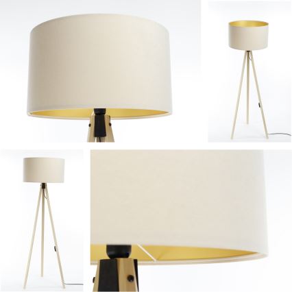 Stojacia lampa STANDART 1xE27/60W/230V krémová/béžová