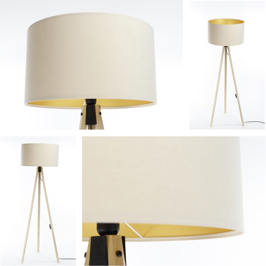 Stojacia lampa STANDART 1xE27/60W/230V krémová/béžová