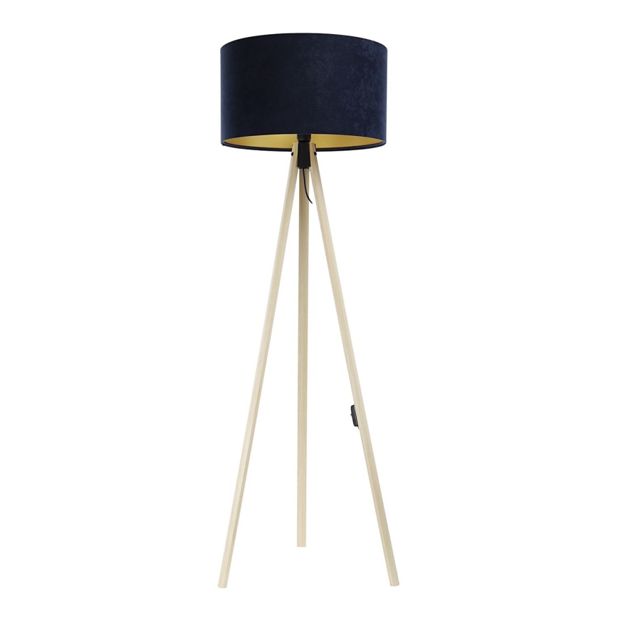 Stojacia lampa STANDART 1xE27/60W/230V modrá/béžová