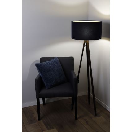 Stojacia lampa STANDART 1xE27/60W/230V modrá/wenge