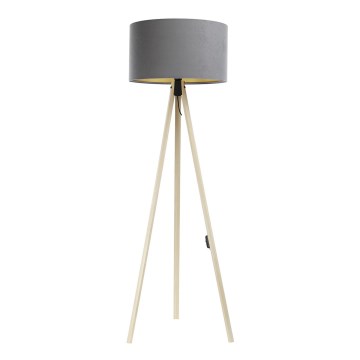Stojacia lampa STANDART 1xE27/60W/230V šedá/béžová