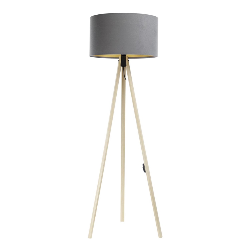 Stojacia lampa STANDART 1xE27/60W/230V šedá/béžová