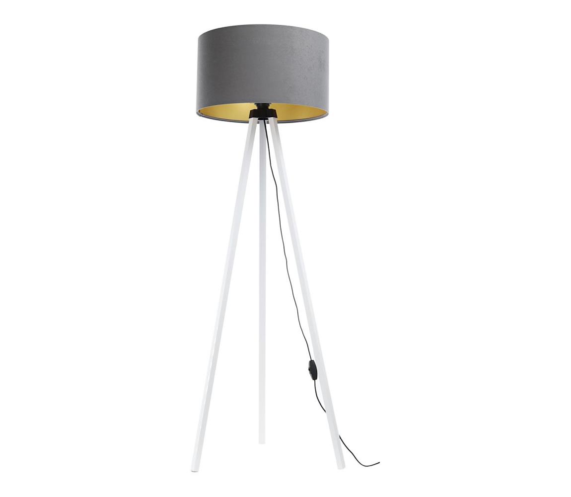  Stojacia lampa STANDART 1xE27/60W/230V šedá/biela 