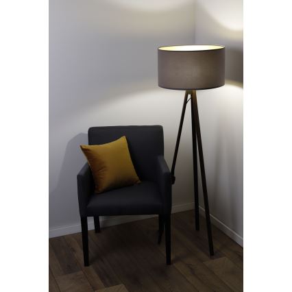 Stojacia lampa STANDART 1xE27/60W/230V šedá/hnedá