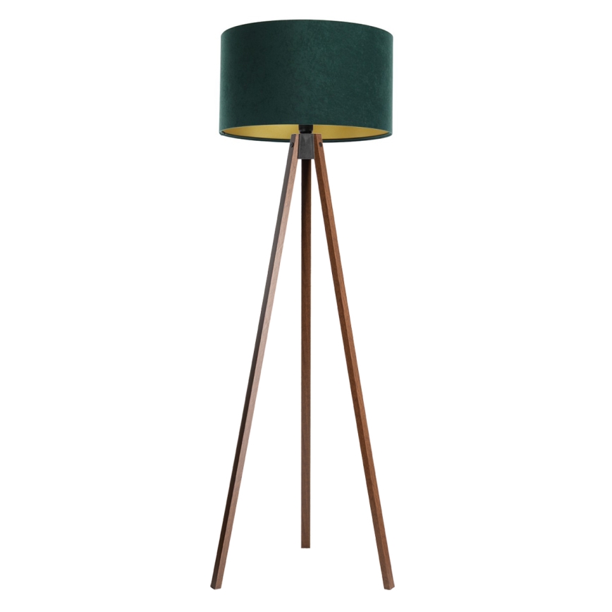 Stojacia lampa STANDART 1xE27/60W/230V zelená/wenge