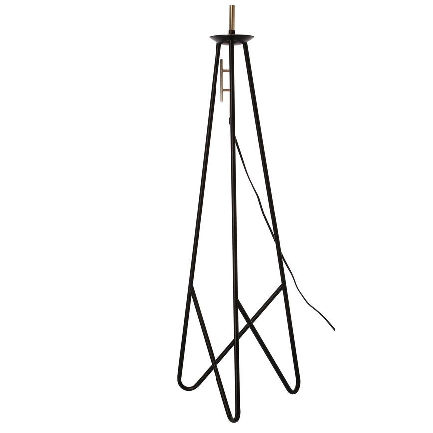 Stojacia lampa TAFLO 1xE27/60W/230V biela/čierna/zlatá