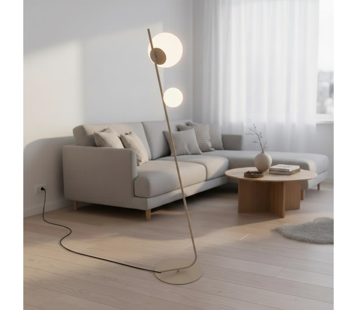 EMIBIG Stojacia lampa TATU 2xG9/8W/230V béžová 1506/LP2
